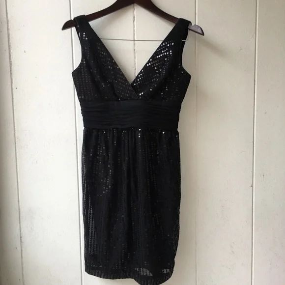 london times sequin dress London Times Women's Plum Sequin Long Sleeve Dress XL